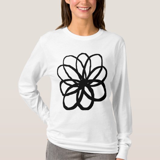 Spontane Blume T-Shirt (Vorderseite)