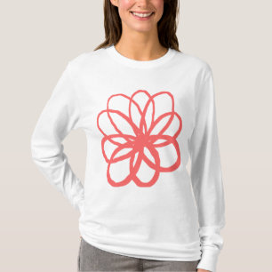 Spontane Blume - Tropisches Rosa T-Shirt