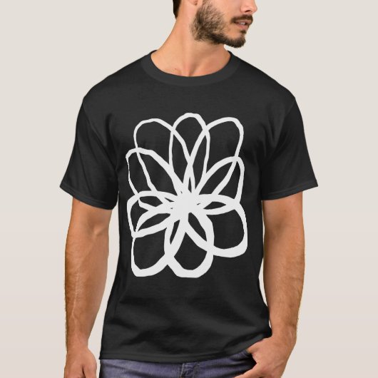 Spontane Blume - weiß T-Shirt (Vorderseite)