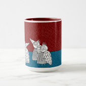 Spontane Wörter und Vogelarten-Tasche Tasse (Zentrum)