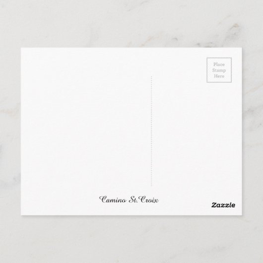 Spontaneität Postkarte (Rückseite)