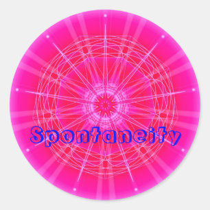 Spontaneität (Virtue Aufkleber) Runder Aufkleber