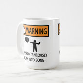 Spontaner Sänger Kaffeetasse (Vorderseite Links)