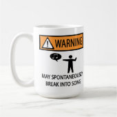 Spontaner Sänger Kaffeetasse (Links)