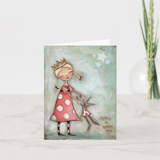 Spontanes DAncing - Note Card Karte (Vorderseite)