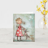 Spontanes DAncing - Note Card Karte (Gelbe Blume)