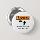 Spontanes Sängermusiktheater Funny Button (Vorne & Hinten)
