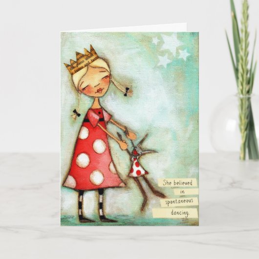 Spontanes Tanzen - Geburtstagskarte Karte (Vorderseite)