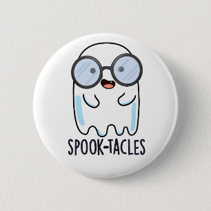 Spook-Brille Lustiger Geist-Wortwitz Button