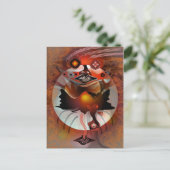 Spook-Mond Postkarte (Stehend Vorderseite)