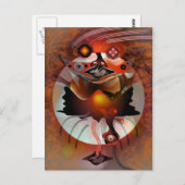 Spook-Mond Postkarte (Vorne/Hinten)