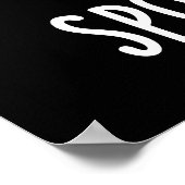 Spook-tacles Lustiger Geist-Wortwitz Dunkler Hinte Poster (Ecke)