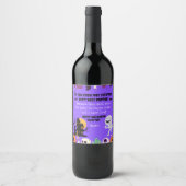 Spook-tacular Custom Wine Labels for Halloween! Weinetikett (Vorderseite)