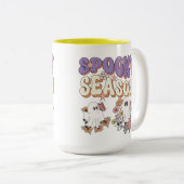 Spook-tacular Savings on Halloween Gear! Zweifarbige Tasse (VorderseiteRechts)
