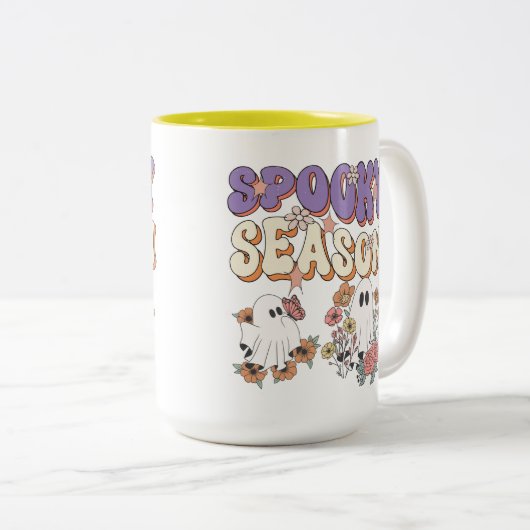 Spook-tacular Savings on Halloween Gear! Zweifarbige Tasse (VorderseiteRechts)