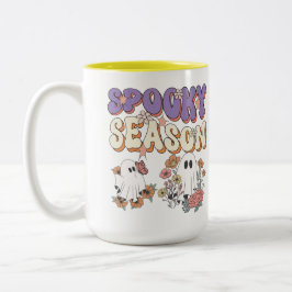 Spook-tacular Savings on Halloween Gear! Zweifarbige Tasse