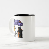 Spook-tacular Savings on Halloween Gear! Zweifarbige Tasse (Vorderseite Links)