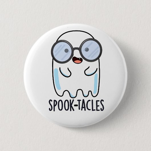 Spook-Takles Funny Ghost Pun Button (Vorderseite)