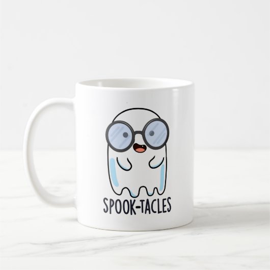 Spook-Takles Funny Ghost Pun Kaffeetasse (Links)