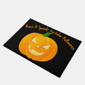 Spook-taktular Jack O'Lantern Halloween Fußmatte (Schrägansicht)