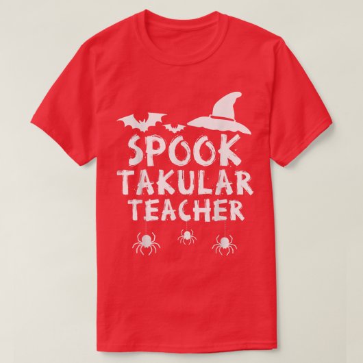 Spook Takular Lehrer Halloween Lehrer T-Shirt (Design vorne)