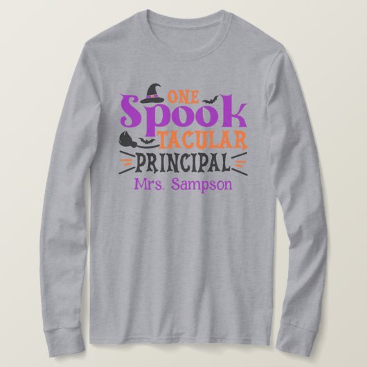 "Spook" takuläre Hauptrolle Spooky Halloween Theme T-Shirt (Design vorne)