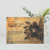 Spook-takuläre Spider HALLOWEEN Bash! Einladung (Stehend Vorderseite)