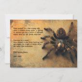 Spook-takuläre Spider HALLOWEEN Bash! Einladung (Rückseite)