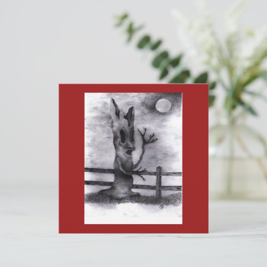 "Spook Tree" Feiertagskarte (Stehend Vorderseite)