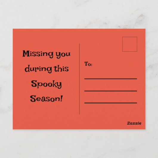 "Spook Tree" Postkarte (Rückseite)