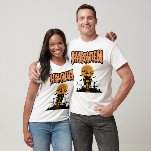 Spook Up Your Style with This Haunted House Hallow T-Shirt (Unisex)
