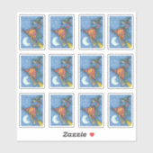 SPOOKER ALBERN PINK FLAMINGO WITCH AUF HALLOWEEN F AUFKLEBER (Blatt)