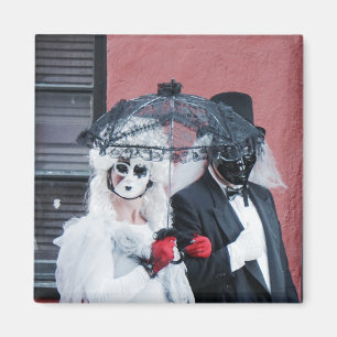 Spooker dunkler Halloween-Maskerade-Kugelmagnet Magnet