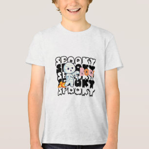 Spooker Halloween-T - Shirt - Niedliche Mummy, gri