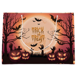 Spooker Halloween Trick oder Treat Sunset Design Große Geschenktüte