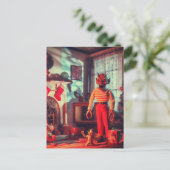 Spooker Horror Weihnachten Postkarte (Stehend Vorderseite)