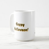 Spooker Jack O’Lantern Pumpkin mit leuchtenden Aug Kaffeetasse (Vorderseite Links)