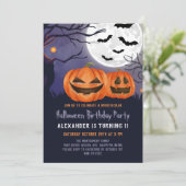 Spooker Jack O'Lantern Halloween Party Einladung (Stehend Vorderseite)