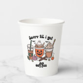 Spooker Kaffee Halloween - Beängstigend, bis ich K Pappbecher (Vorderseite)