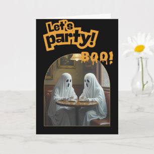 Spooker Kaffeedatum   Ghost Halloween Einladung