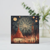 Spooker Karneval: Spuk Karneval Einladung (Stehend Vorderseite)