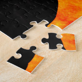 Spooker Kürbis und Fledermäuse-Abbildung Puzzle (Seite)