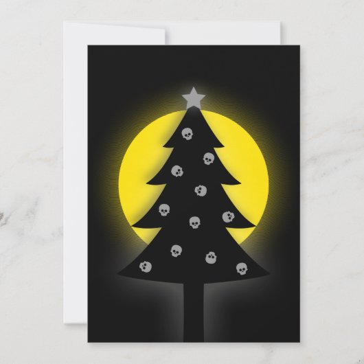 Spooker Weihnachtsbaum Einladung (Vorderseite)