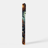 Spookes 3D Halloween, Fledermäuse, Schädel, Pumpki iPhone 15 Hülle (Rechte Seite)