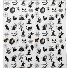 Spookes, aber lustiges Halloween Duschvorhang