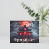 Spookes altes Spuk Haus | Frohe Halloween Postkarte (Stehend Vorderseite)