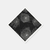 Spookes Black & White Spiderweb Print Paper Napkin Serviette (Ecke)
