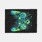 Spookes Cool Gaming-Controller-Videospiel 1 Fleecedecke (Vorderseite (Horizontal))