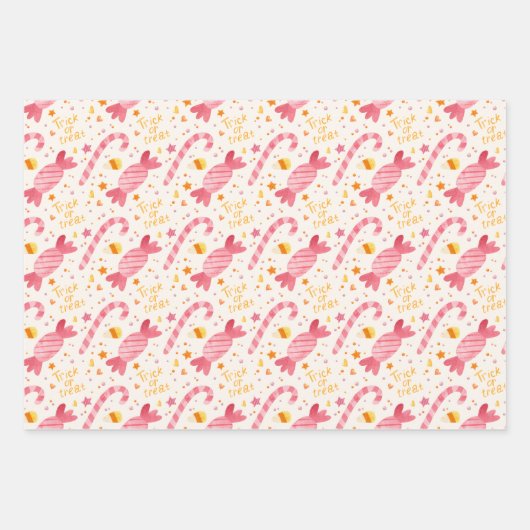 Spookes Halloween beängstigendes Geistermuster Geschenkpapier Set (Vorderseite 3)