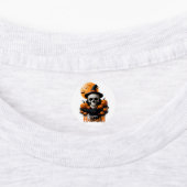 Spookes Halloween Circle Design Etiketten (Befestigt)